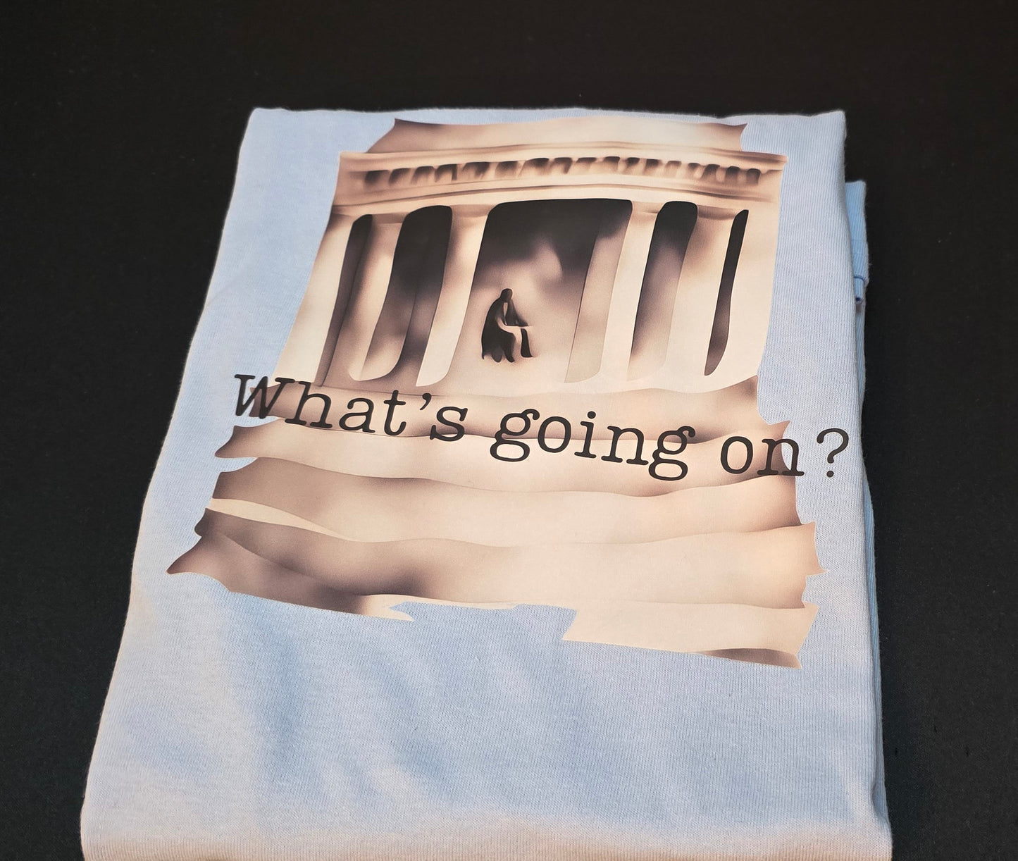 Short sleeve T-shirt "What's going on?"
