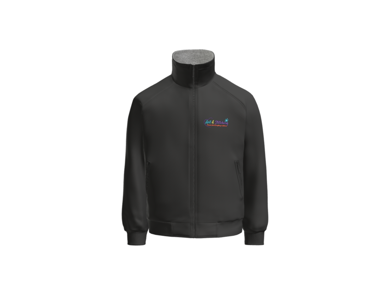 Three weather jacket with custom embroidery