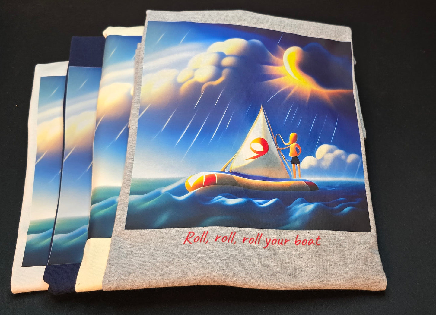 Short sleeve T-shirt "Roll, roll"