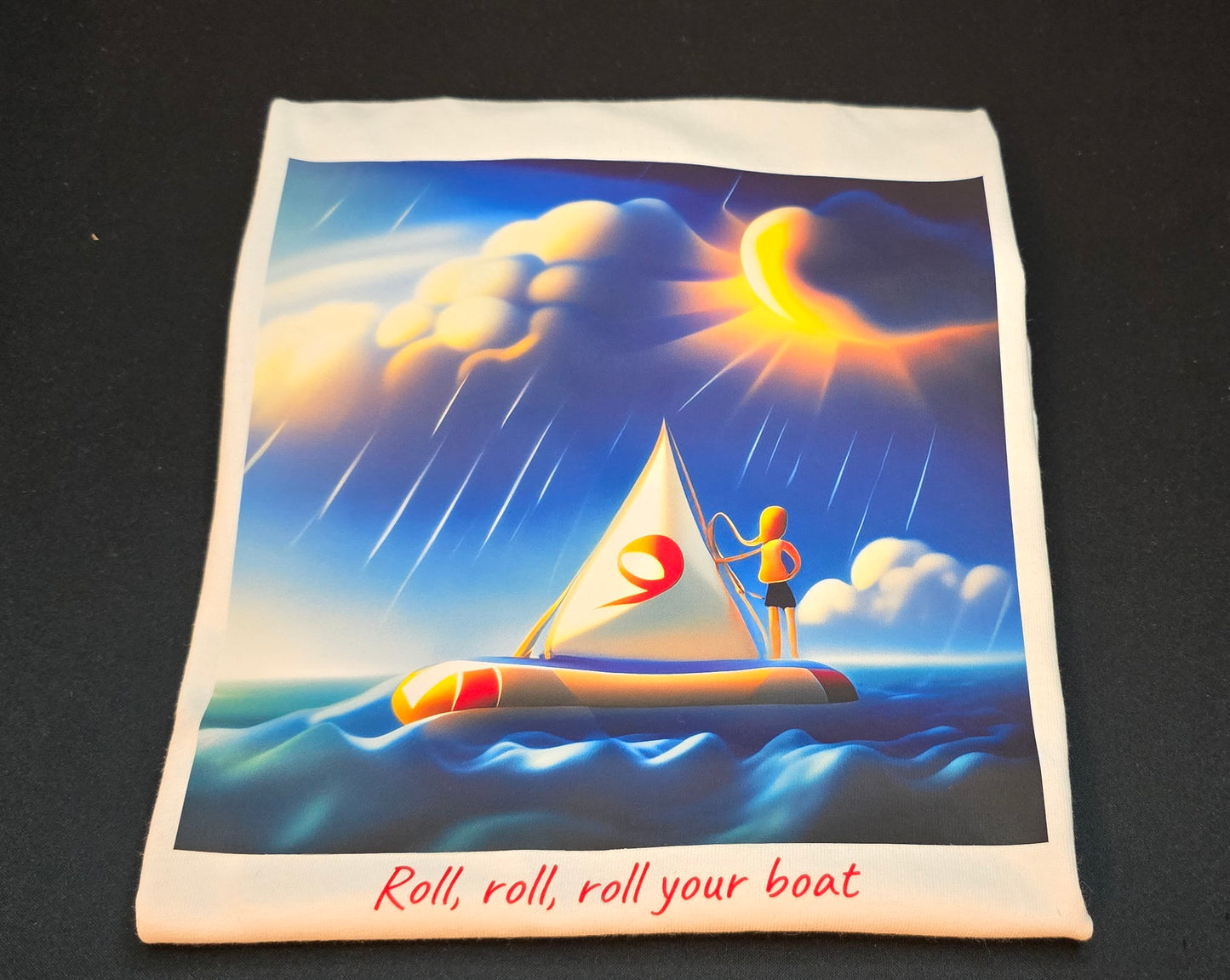Short sleeve T-shirt "Roll, roll"