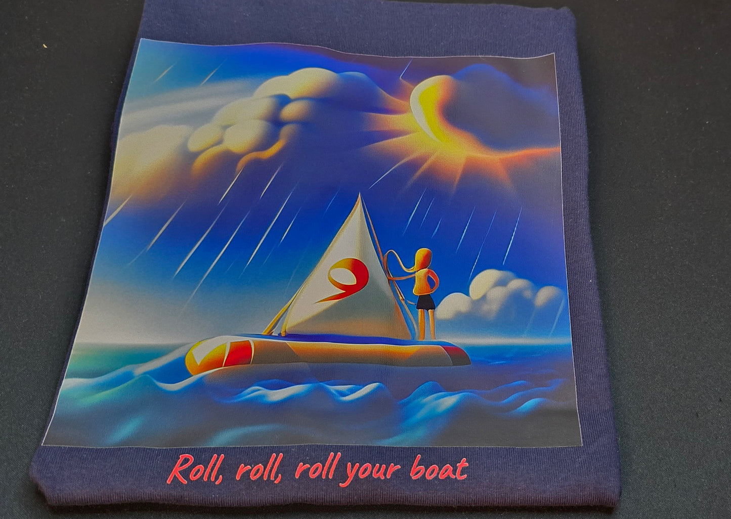Short sleeve T-shirt "Roll, roll"