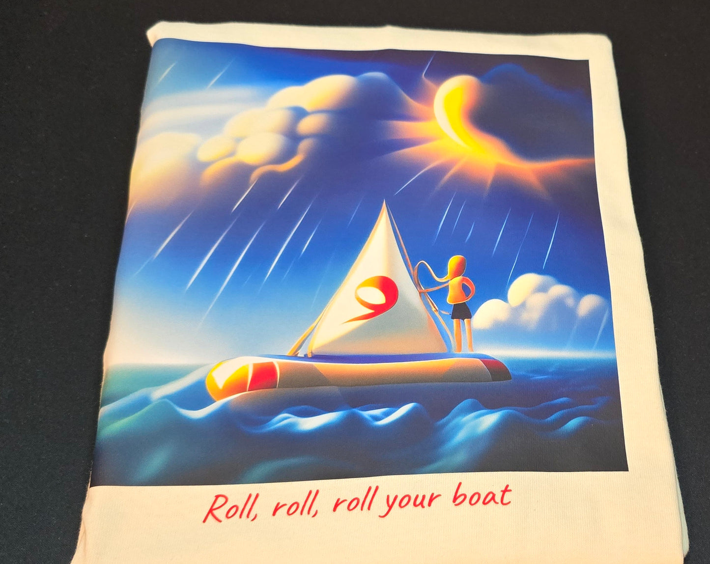 Short sleeve T-shirt "Roll, roll"