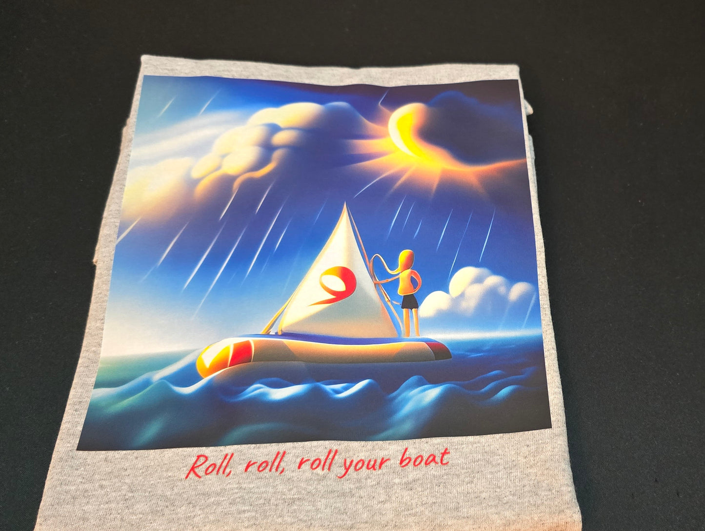 Short sleeve T-shirt "Roll, roll"