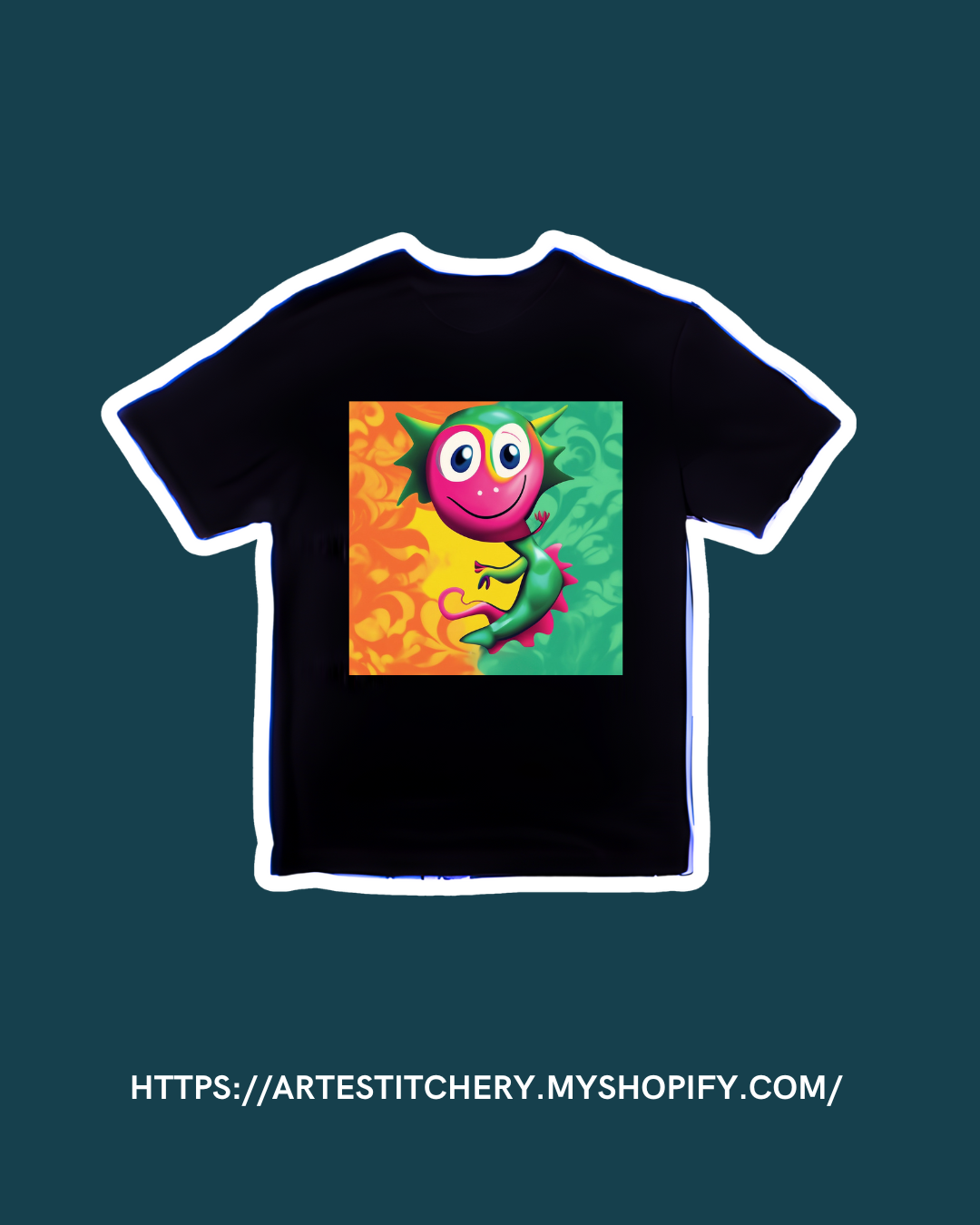 Short sleeve T-shirt "Bright Monster"