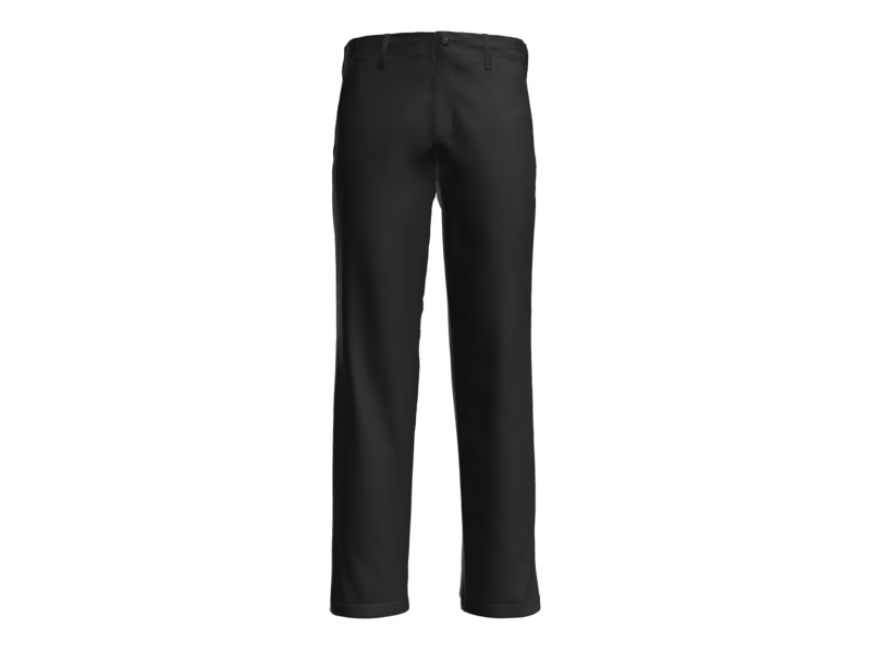 Work pants with custom embroidery