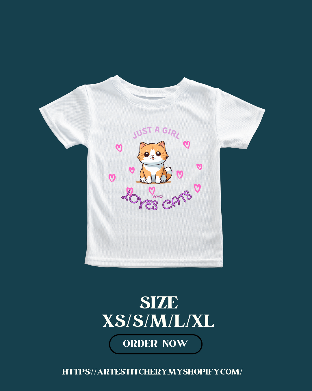 Short sleeve T-Shirt "Kitty Girl" 