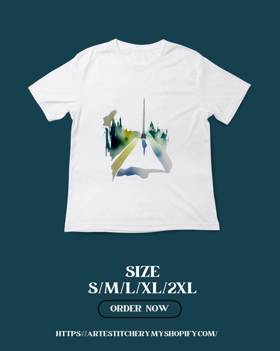 Short sleeve T-shirt "DC watercolor"