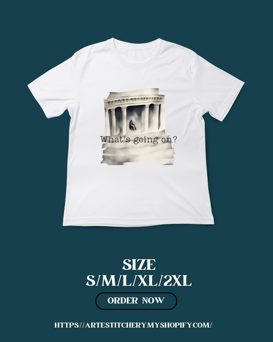Short sleeve T-shirt "What's going on?"